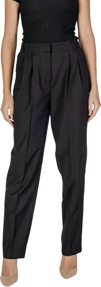 Black Polyester Dress Pants