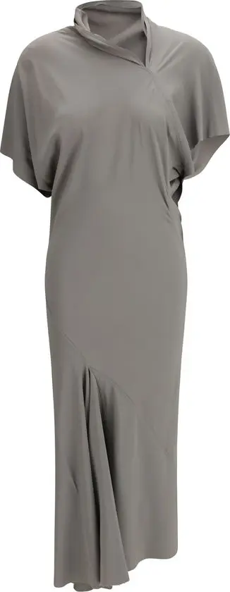 Gray Acetate Casual Dress