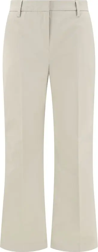 Sandy Beige Cotton Pants