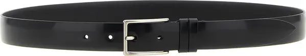 Black Leather Regular Belt
