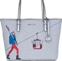 Michael Kors Jet Set Travel Girls Medium Signature Carryall Tote White MK