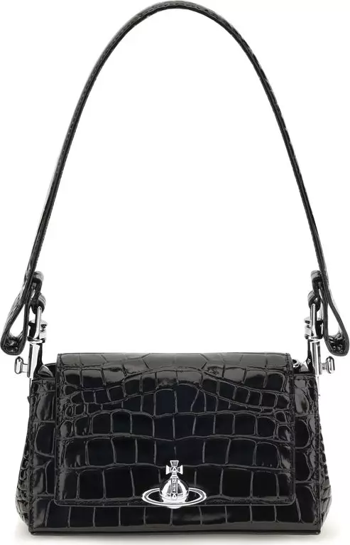 Black Calf Leather Bos Taurus Handbag