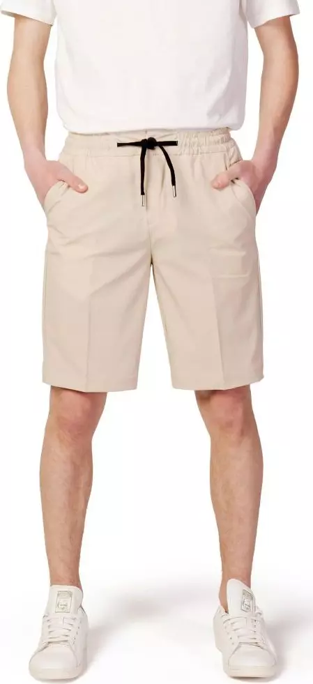 Beige Nylon Shorts