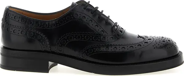 Black Calfskin Oxfords And Derbies