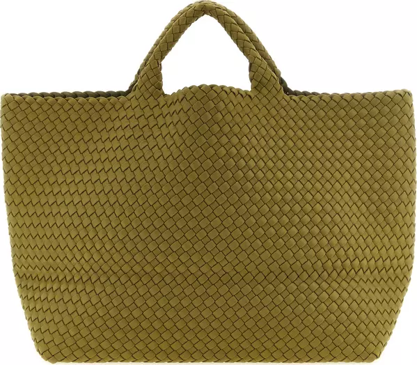 Bicolor Nylon Handbag