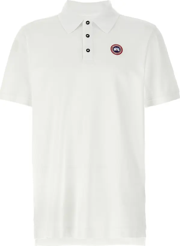 White Cotton Polo Shirt