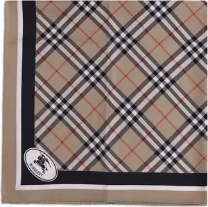 Silk Check Scarf