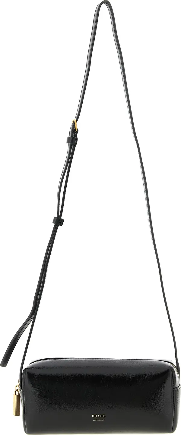 Black Calfskin Crossbody Bag