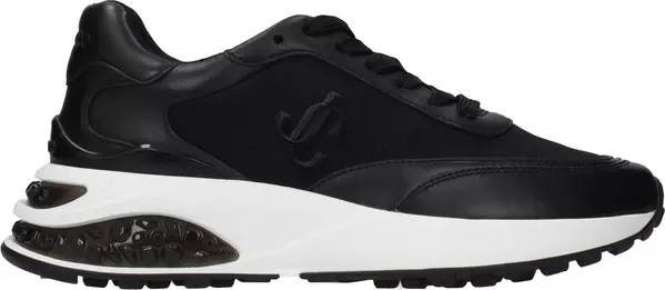 Black Fabric Athletic Sneakers