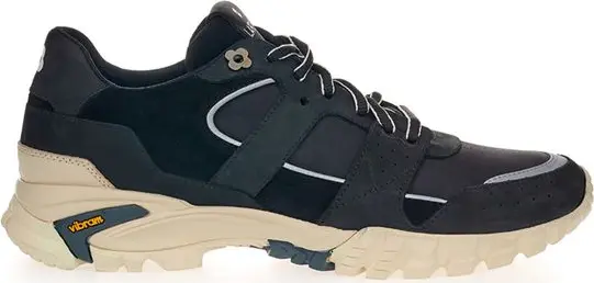 Black Suede Leather Athletic Sneakers