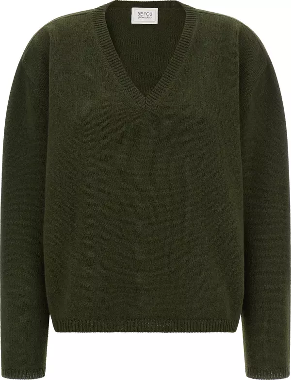 Bicolor Cashmere Cardigan