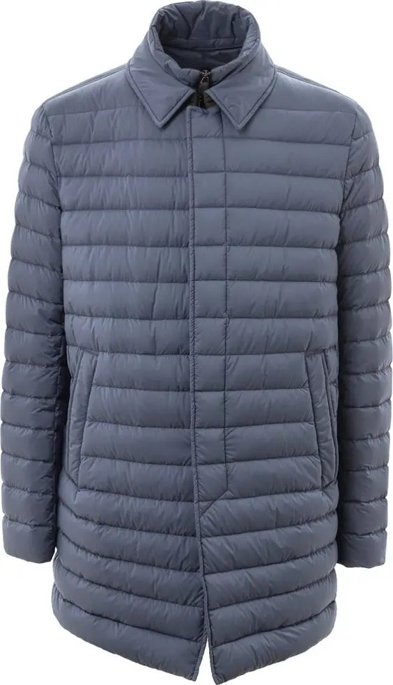 Blue Polyester Coat