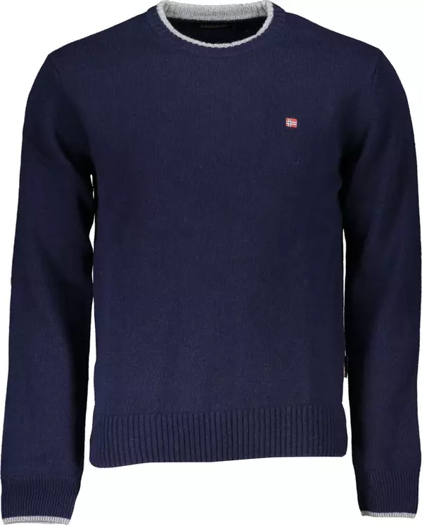 Blue Tessuto Men Sweater