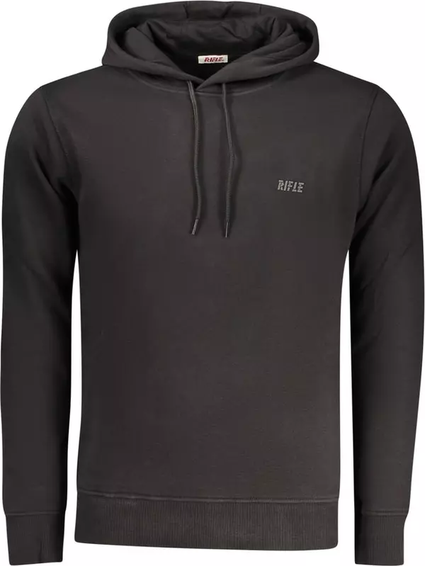 Black Cotton Men's Sweatshirt