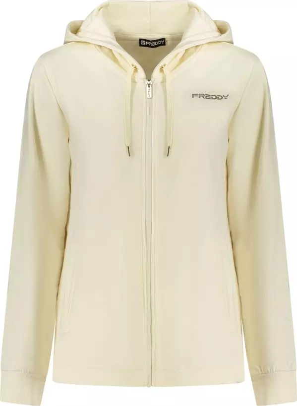 Bianco Cotton Women Sweatshirt