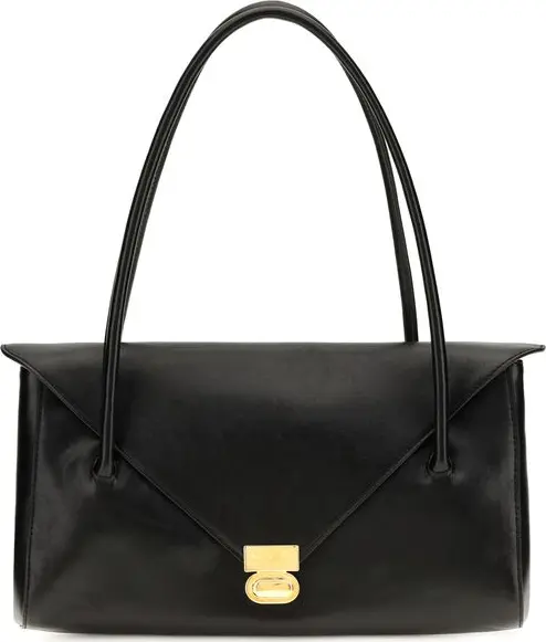 Black Calf Leather Bos Taurus Shoulder Bag