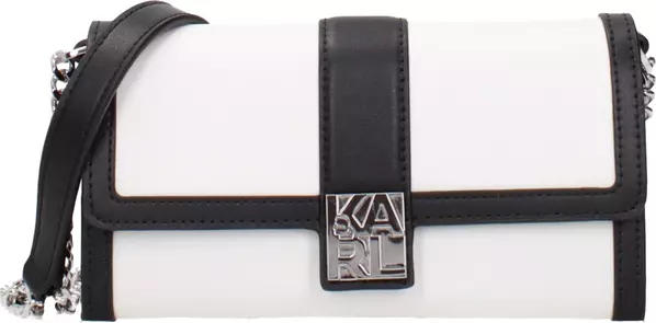 White Leather Clutch Bag