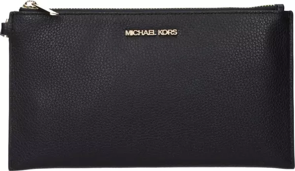 Black Leather Clutch Bag