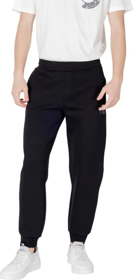 Black Cotton Joggers (Workout Pants)