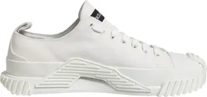 White Cotton NS1 Low Top Sneakers Shoes