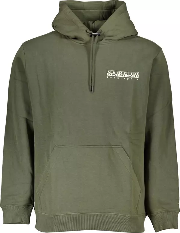 Verde Cotton Men Sweatshirt with Hood