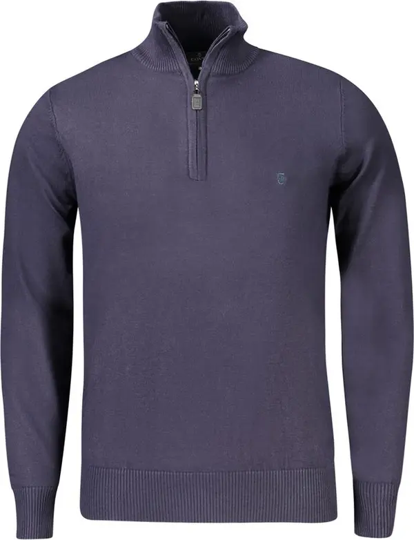 Blue Viscose Men's Sweater