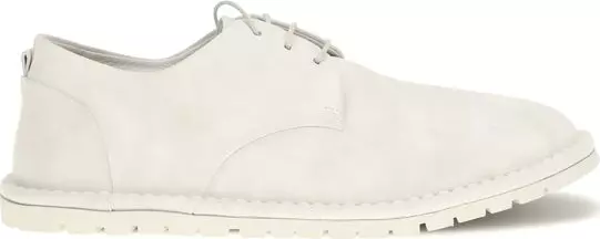 Beige Calf Leather Bos Taurus Oxfords And Derbies