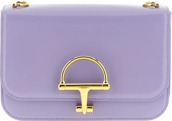 Purple Calfskin Shoulder Bag