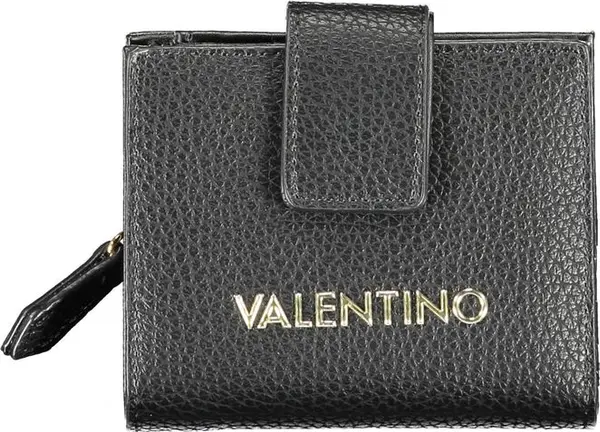 Black Polyurethane Women's Wallet