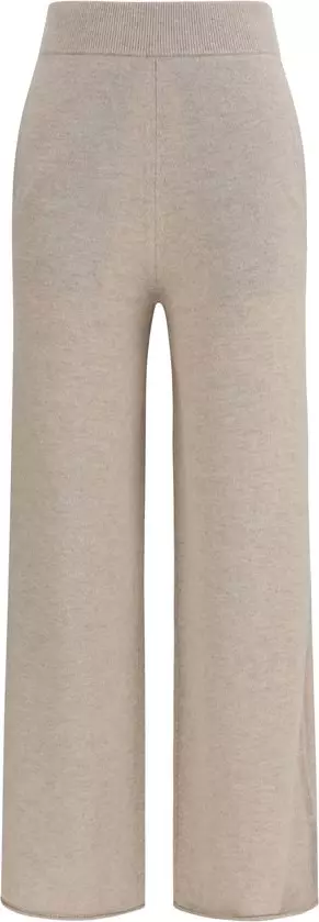 Beige Cashmere Casual Pants