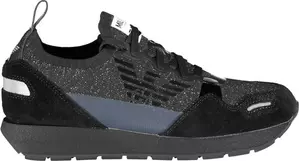 Black Leather Women Sneaker