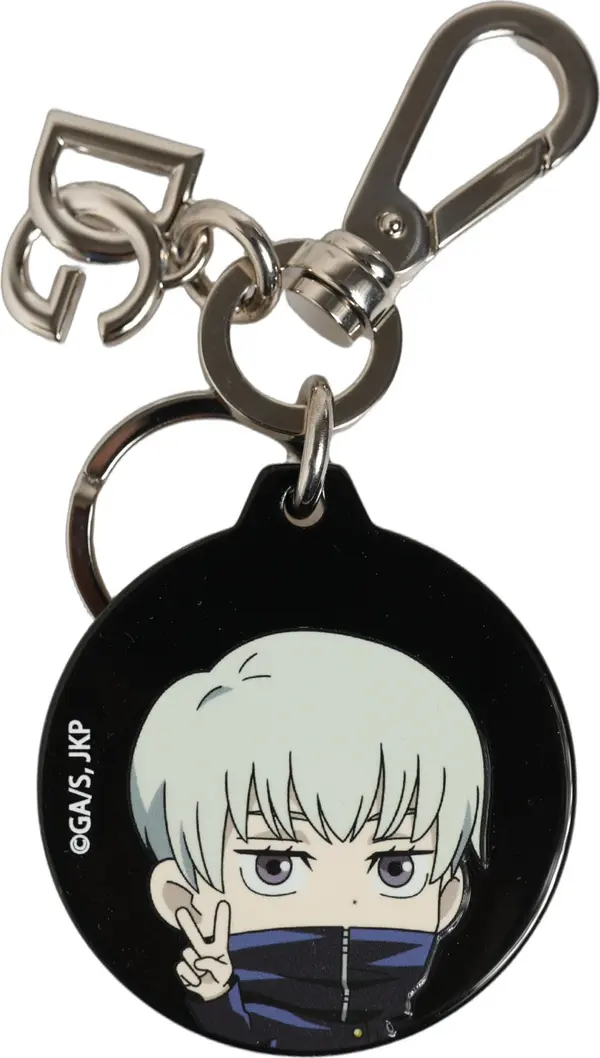 Black Kaisen Toge Inumaki Charm Metal Keychain Keyring