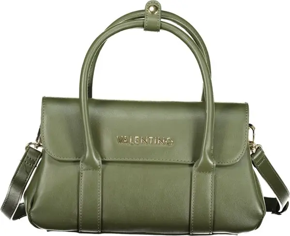 Green Polyurethane Women's Bag