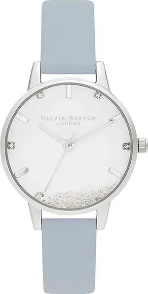 Blue Artificial Leather Watch