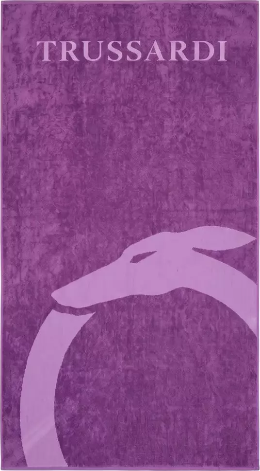 Purple Cotton Men Swim Towel