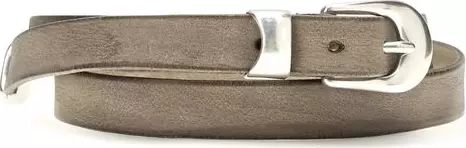 Brown Calf Leather Bos Taurus Thin Belt