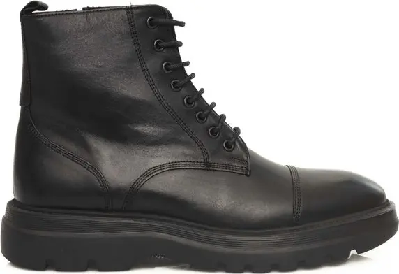 Black Cowhide Boot