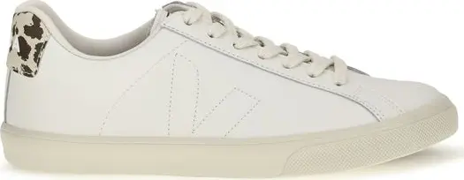 White Calf Leather Bos Taurus Low Top Sneakers
