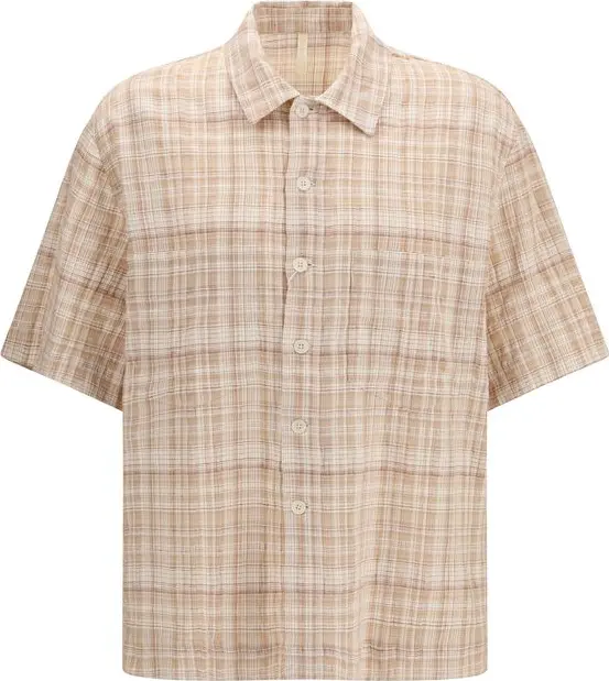 Orange Cotton Pattern Shirt