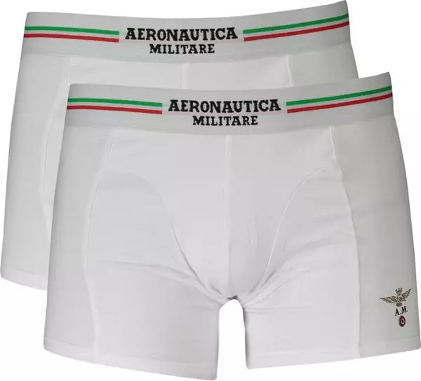White Cotton Men's Boxer Briefs