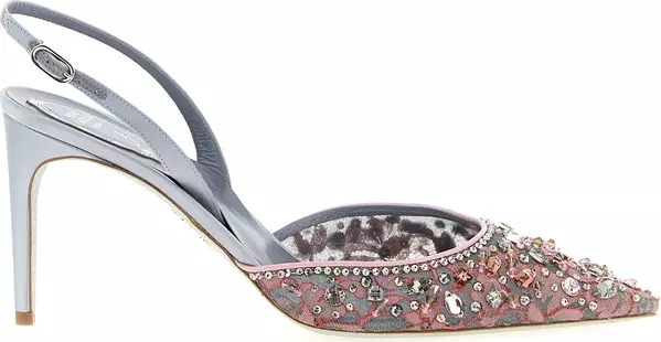 Multicolor Glass High Heel Pumps