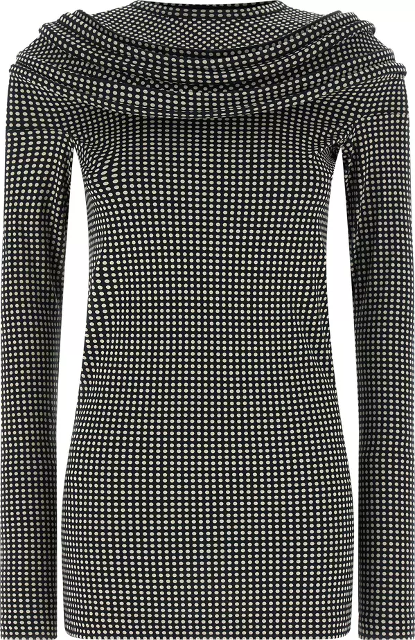Bicolor Cotton Short Dress