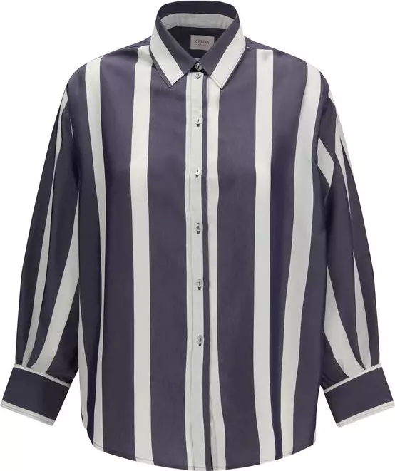 Blue Viscose Pattern Shirt