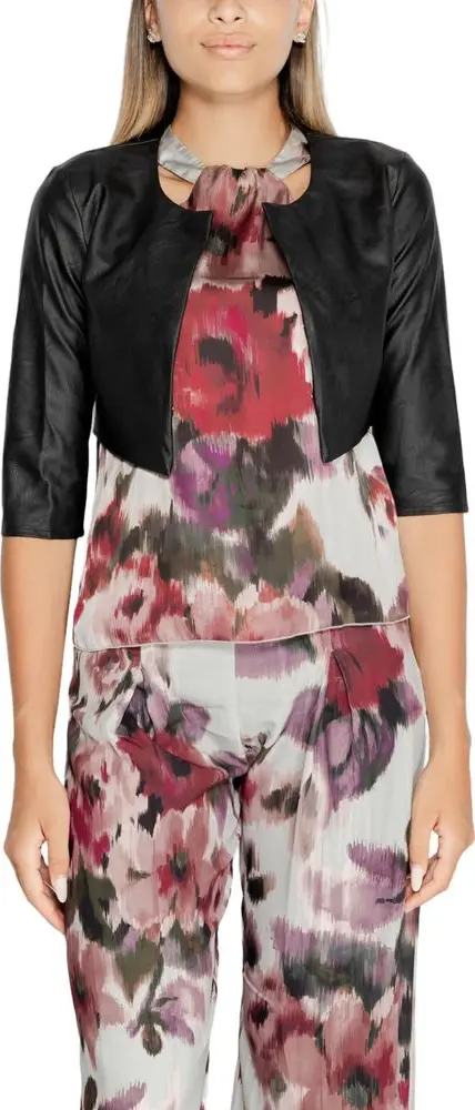 Black Polyethylene Cardigan