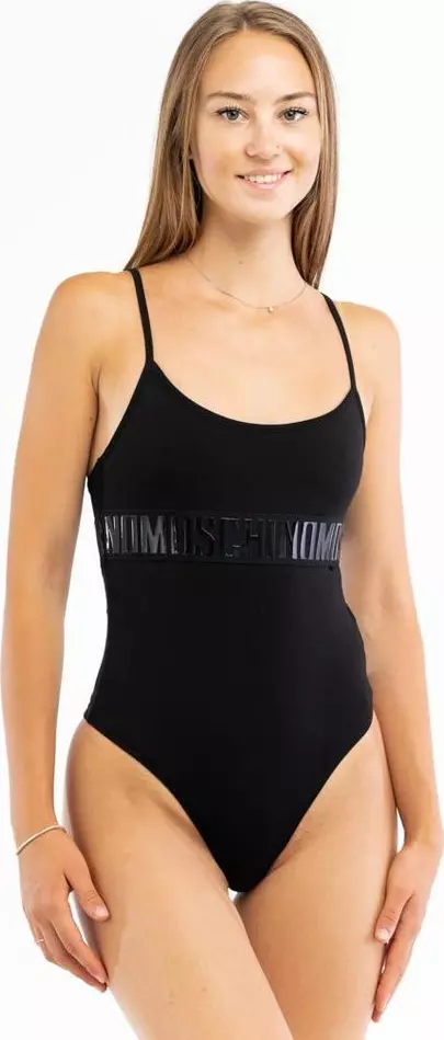 Black Cotton Bodysuit