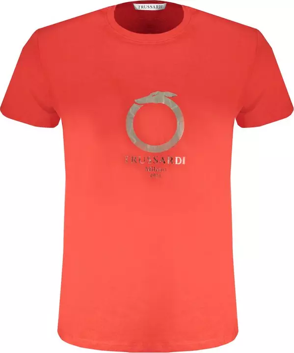 Red Cotton Men T-Shirt