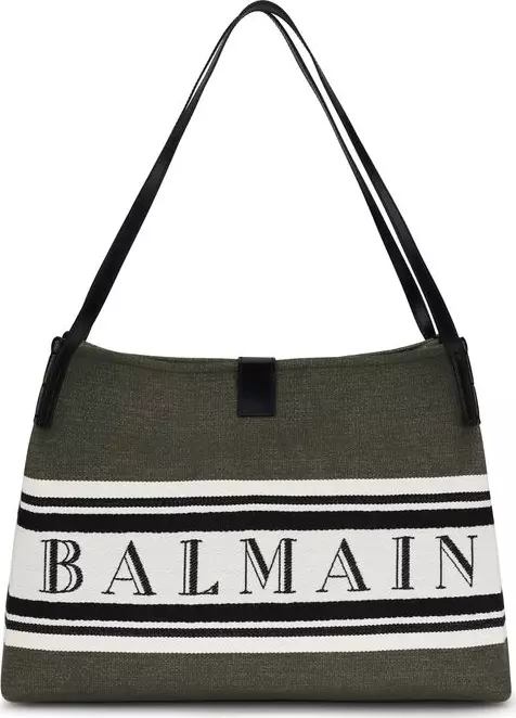 Black Cotton Shoulder Bag