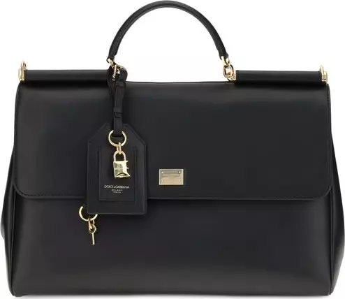 Black Calf Leather Bos Taurus Shoulder Bag