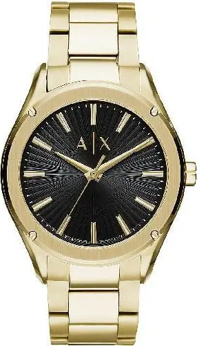 Gold Stainless Steel Dress Watch