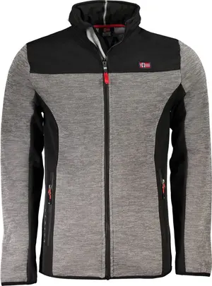 Brown Polyester Men Jacket